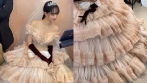 actress shin min ah s wedding dress stuns the internet questionable dress gorgeous bride Post